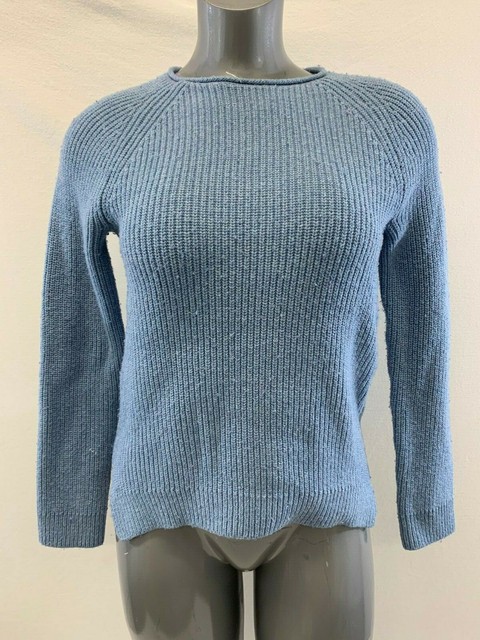 Gap Girls Size Large Blue Long Sleeve Crew Neck Rib Knit Pullover Sweater | eBay