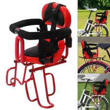 Rear Child Bike Seat Baby Kids Bicycle Chair Carrier Safety Toddler Back Seat
