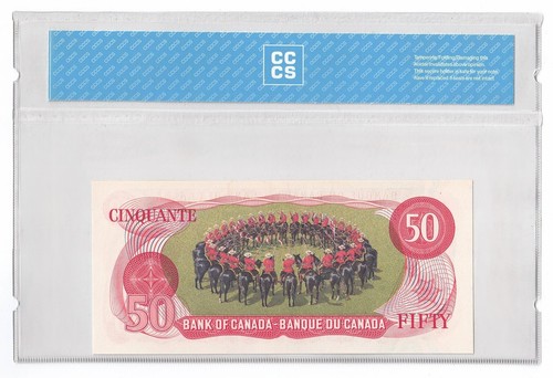 1975 $50 Dollars The Bank of Canada REPLACEMENT Banknote CCCS Graded UNC-63 - Picture 2 of 2