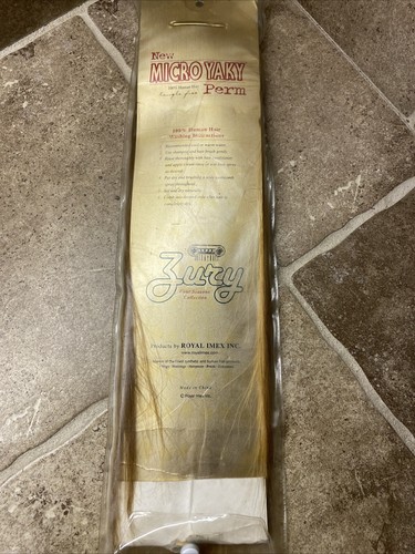 Zury Micro Yaky Perm 12” Colore 27 Biondo Miele 100% Capelli Umani Quattro Stagioni - Foto 5 di 6