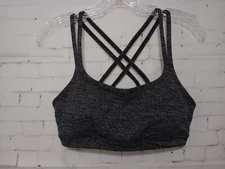 ATHLETA Black CROSS BACK SPORTS BRA Size Small  (C5)