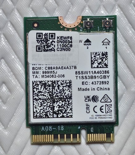 INTEL AX211 WIFI 6E WIRELESS CARD - PULL FROM NEW NOTEBOOK - Bild 2 von 3
