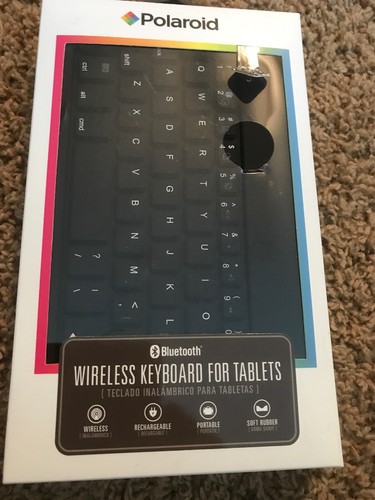 Polaroid Wireless Bluetooth Keyboard Portable Chargeable Smartphone Tablet NEW - Picture 1 of 2