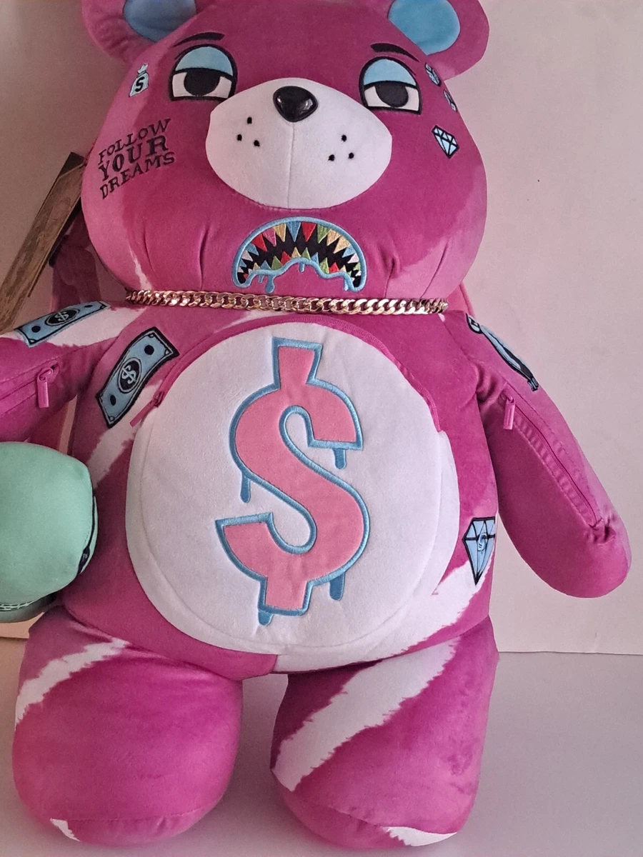 PINK PUNK MONEYBEAR TEDDYBEAR BACKPACK