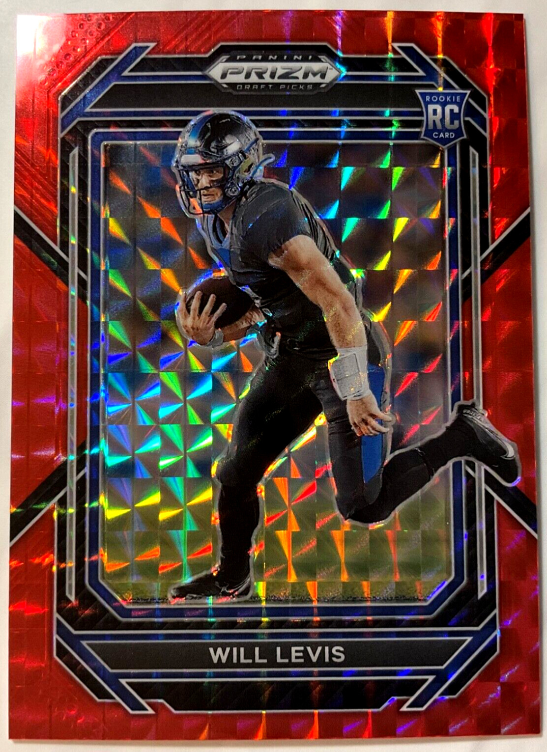 2023 Panini Prizm Draft Picks Red Finite Prizm /125 Will Levis #103 Rookie RC