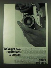 1969 Nikon Nikkormat FTN Camera Ad - Two Reputations