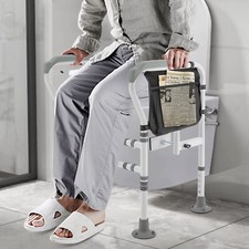 Bathroom Toilet Safety Rail Support Frame Handrail Grab Bar Knee Surgery Elderly