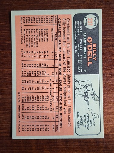 Tarjetas de béisbol Topps 1966 completan tu conjunto que elijas elegir cada una #151 - 300 - Imagen 133 de 231