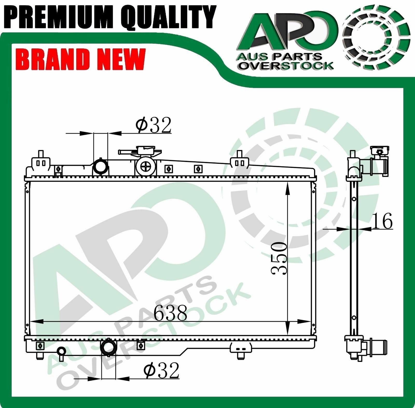 Brand New Premium Quality Radiator For Geely MK GL Manual 1.5L Petrol ...