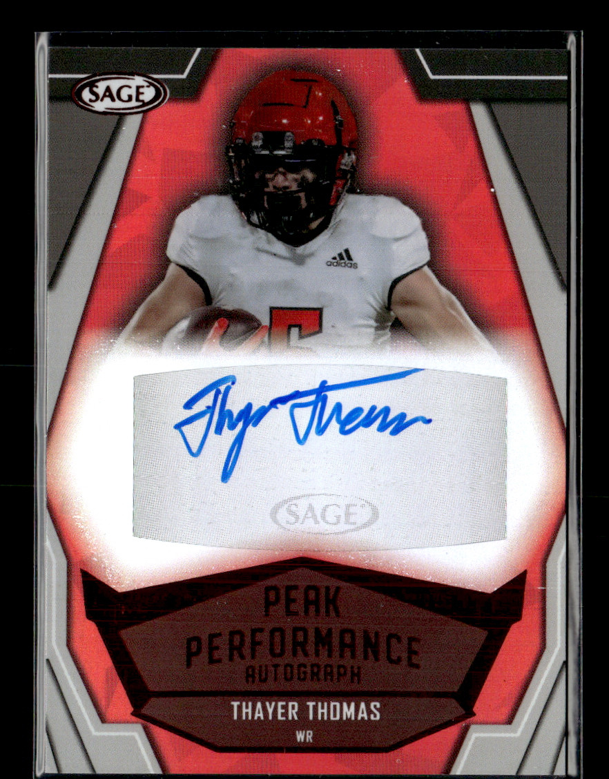 Thayer Thomas 2023 Sage Peak Performance Red Auto