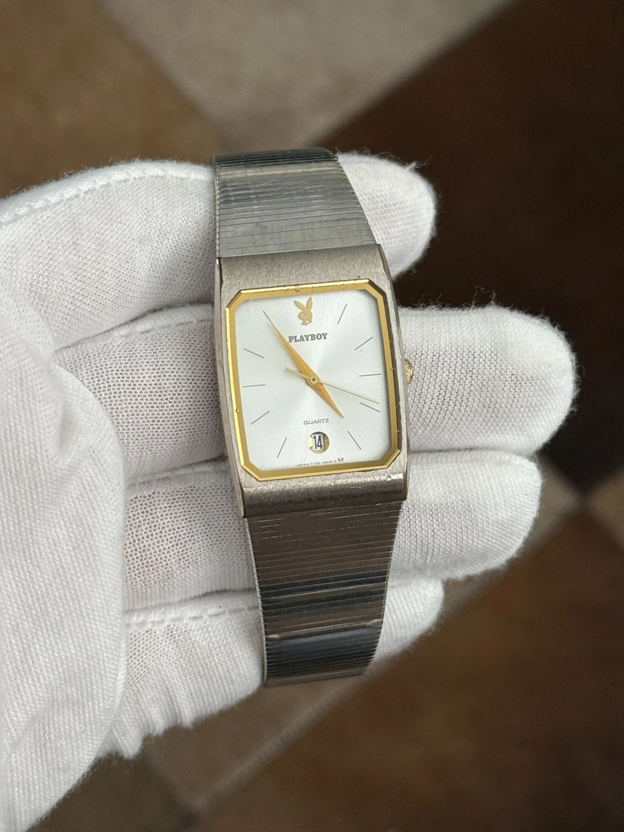 Rare Vintage Seiko x Playboy Y102-5340 Men's Quartz Date Dress