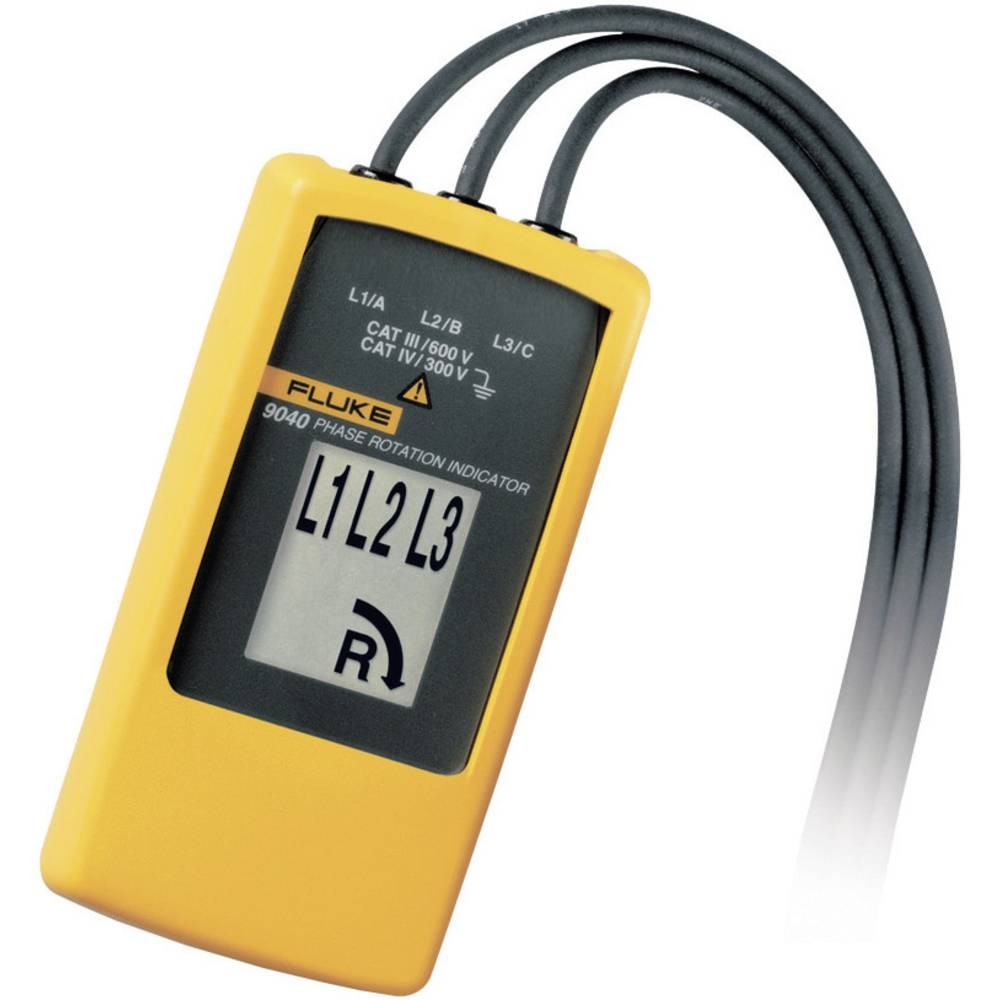 Fluke 9040EUR Testeur d'ordre de phases CAT III 600V avec écran LCD clair