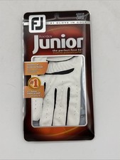 Junior Golf Glove, White Large, Worn on Right Hand FJ Footjoy New