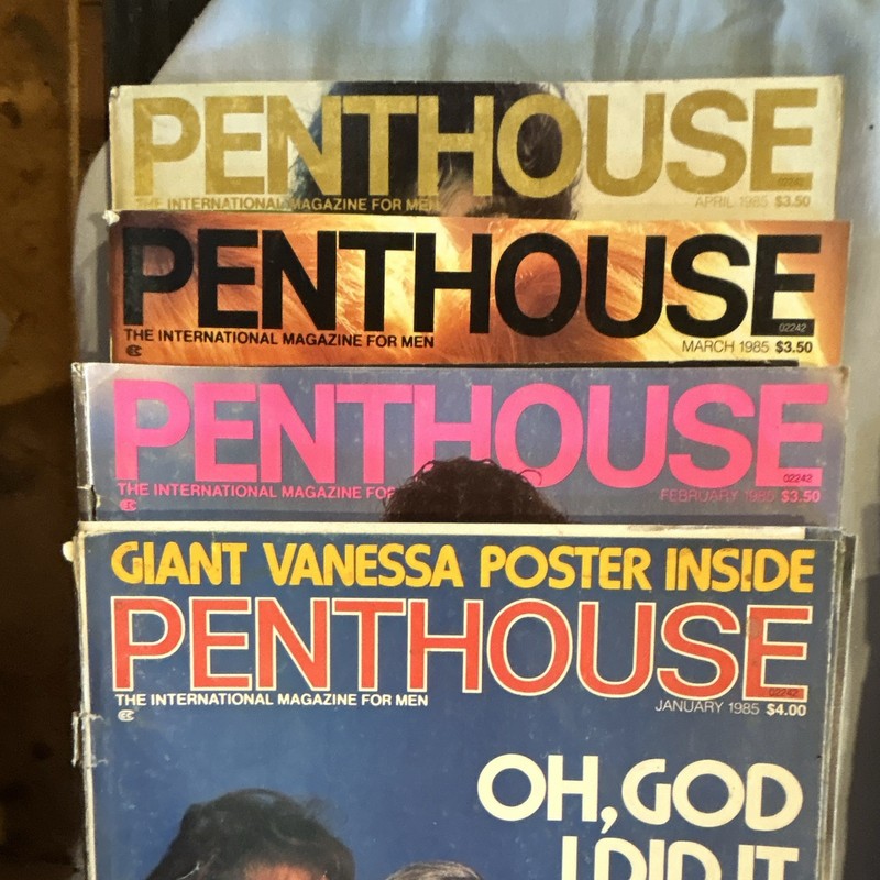 Penthouse 1985 Magazine Lot Jan-Dec English Men's Illustrated Monthly 12 Issues