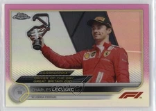 2022 Topps Chrome Formula 1 Pink Refractor /75 Charles Leclerc #182