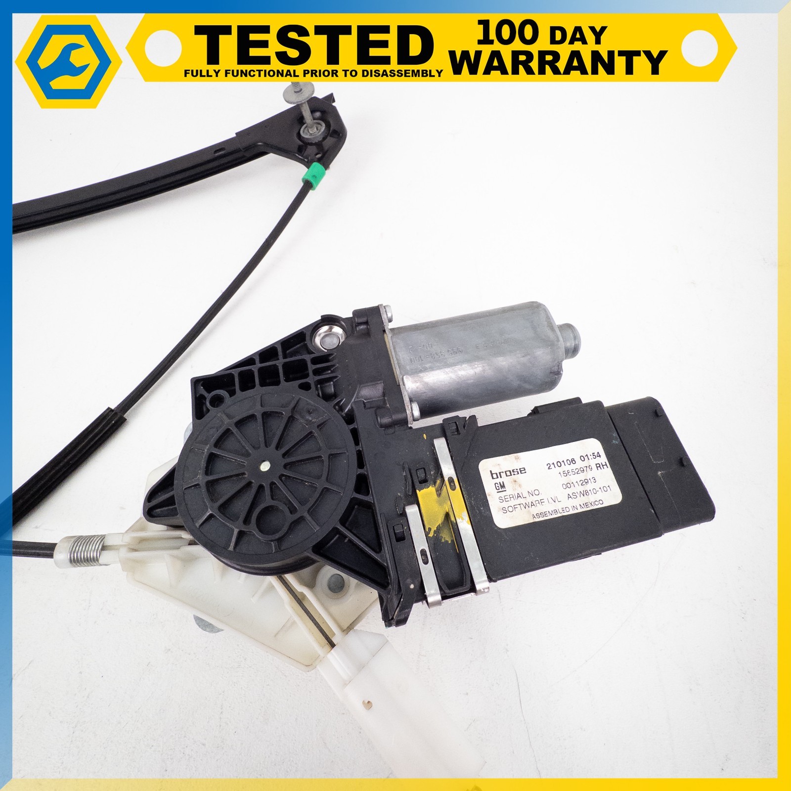 05-13 CHEVROLET CORVETTE C6 FRONT RIGHT POWER WINDOW REGULATOR MOTOR ASSEMBLY OE
