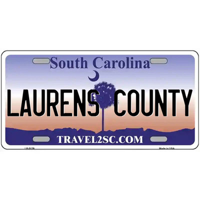 Laurens County South Carolina Metal Sign