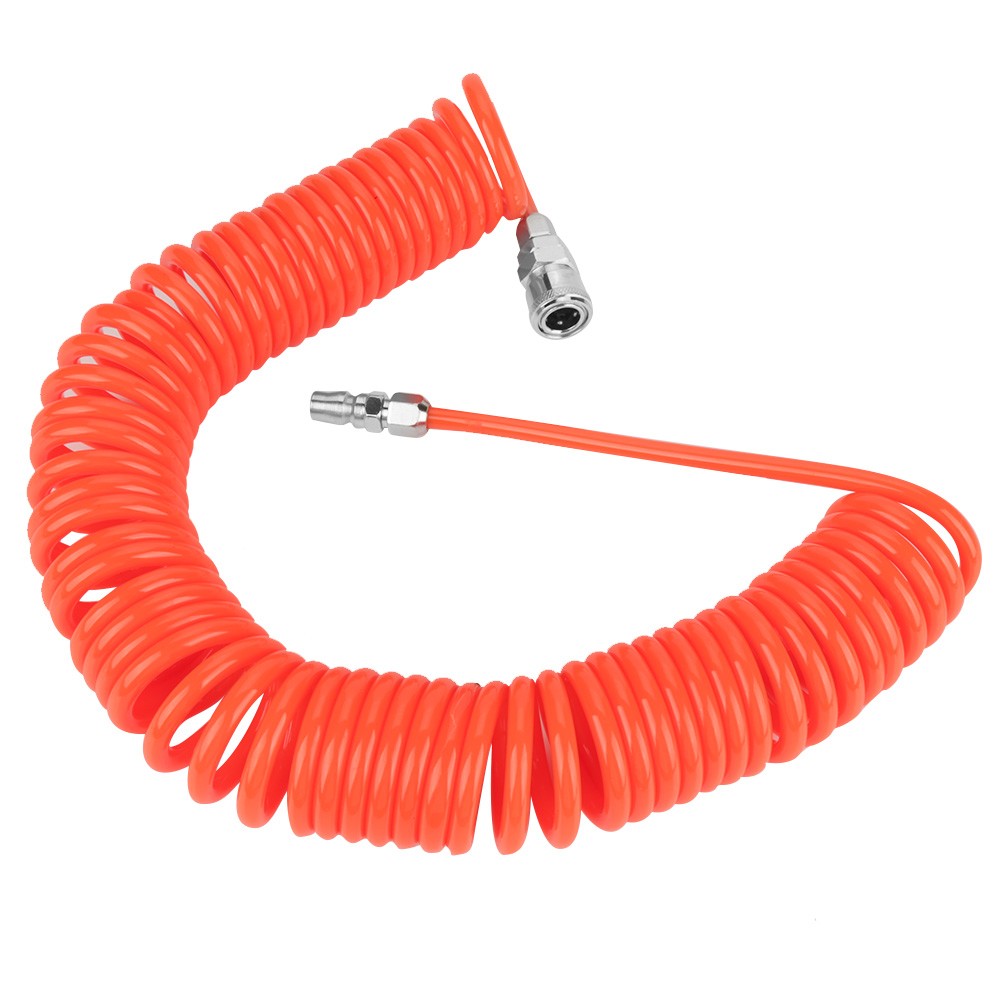 9m Red PU Recoil Air Hose For Air Compressor Pump Recommended