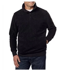 JACHS Men's Cabin Sherpa Pullover NWT Black  Large