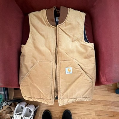 Carhartt Brown Insulated Full Zip Workwear Vest for Men | eBay