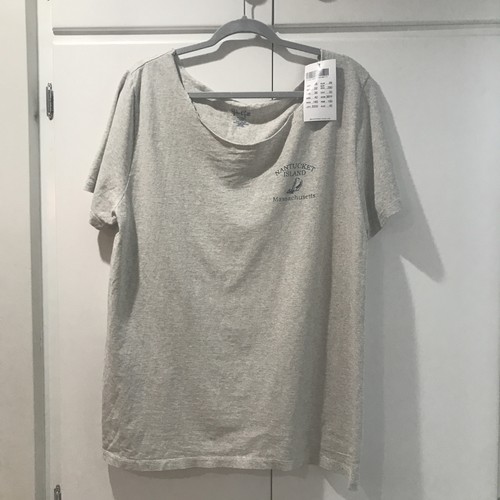 Brandy Melville John Galt T Shirt Grey Nantucket Island 100% Cotton