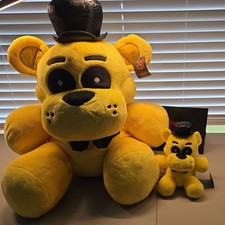 Lot of Jazwares Five Nights at Freddy  s Golden Freddy Jumbo 20   8" Plush