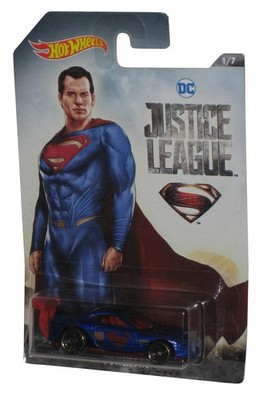 Dc Justice League Superman Hot Wheels (2017) Power Pro Blau Spielzeug Auto 1/7