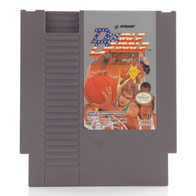 Nintendo NES Spiel: Double Dribble - Modul und Schutzhülle KONAMI (PAL-B EEC)