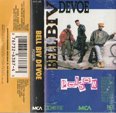 Bell Biv Devoe - Poison (Cassette, 1990, J-Card ONLY) Artwork