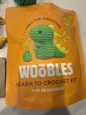 The Woobles Fred The Dinosaur Crochet Kit for Beginners