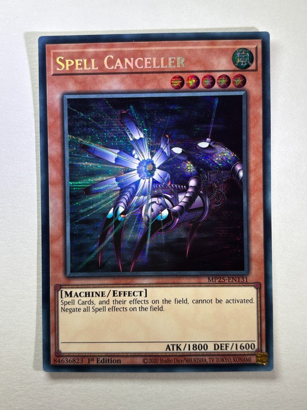 Spell Canceller MP25-EN131 Secret Rare 1st Edition YuGiOh Card NM
