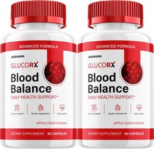 (2 Pack) Glucorx Capsules – Gluco-rx Natural Blend Glycogen Formula for Health