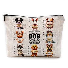 Dog Makeup Bag, Dog Mom Gifts, Dog Gifts for Women, Gifts for Dog Lovers, Cut...