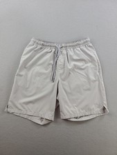 Bad Birdie Athletic Shorts Mens Small Gray Elastic Waist Linerless 7'' Inseam