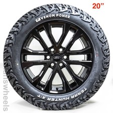 4 Brand New Ford F150 20 Gloss Black Replica Wheels Rims Venom Xt Tires 04-2026 4 Brand New Ford F150 20 Gloss Black Replica Wheels Rims Venom Xt Tires 04-2026