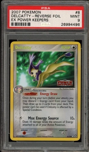 Pokemon Delcatty EX Power Keepers Reverse Holo Rare #8 PSA 9 Mint