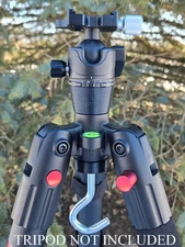 BOG Death Grip Tripod Complete Adapter Kit w/ 36MM Ball Head,  1" Riser, ARCA