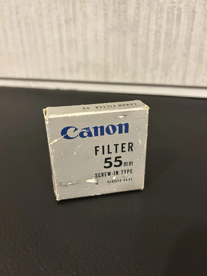Vintage Canon UV 1x 55mm Lens Filter With Original Box and Papers Made In JAPAN - Image 2 of 4