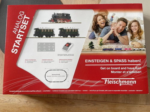 Fleischmann Analog Starterset 931706 Spur N BR 80 mit Trafo & Gleisen unbespielt | Condition: Gebraucht