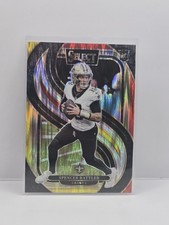 2024 Panini Select - Premier Level Spencer Rattler #130 Red & Yellow Shock Prizm