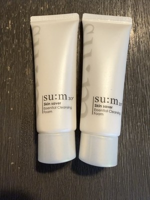 SU:M37 Skin Saver Essential Cleansing Foam 40ml x 2pcs US Seller SUM37