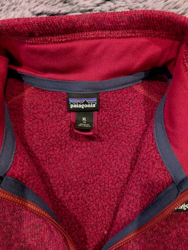 Patagonia Girls Better Sweater Full Zip Jacket Purple Heather Burgundy XL / 14 - Picture 2 of 7