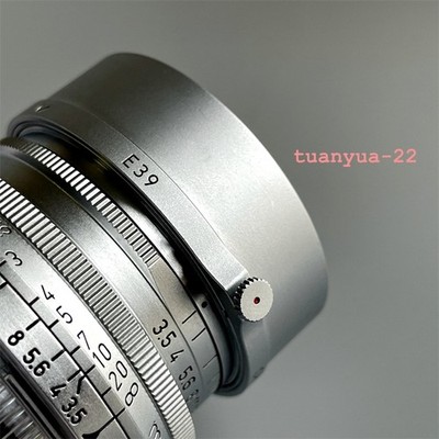 New LIGHT LENS LAB L-E39 Lens Hood E39 Brass Body Small E39 Black Silver Paint