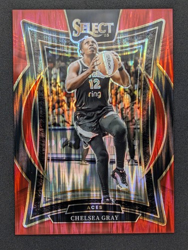 2025 Panini Select WNBA - Chelsea Gray #8 - Red Flash Prizm /349 Las Vegas Aces
