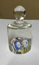 Vintage Fratelli Toso Murano Art Glass Millefiori Paperweight Knob Handle Label