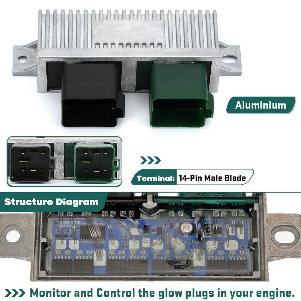For Ford 6.0L 7.3L Powerstroke Glow Plug Control Relay Module GPCM YC3Z12B533AA Foto 3 de 4
