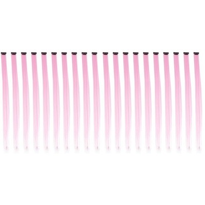  20 Stcs Straight Hair Extensions Hochtemperatur Faserhaarstück Perücke für