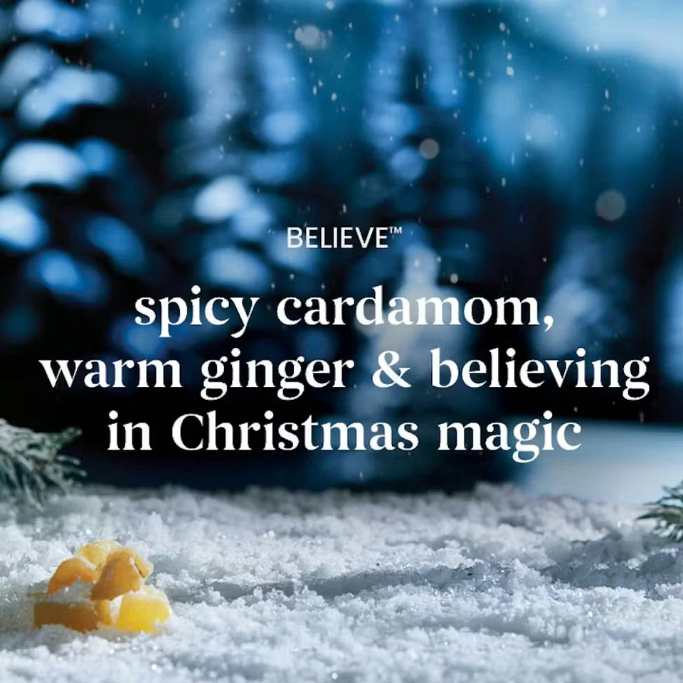 YANKEE CANDLE Believe 22oz Jarro Vela Coleção Polar Express NOVO - Imagem 3 de 3