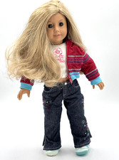 American Girl Just Like You Truly Me GT24 Doll Blonde, Freckles, Brown Eyes READ