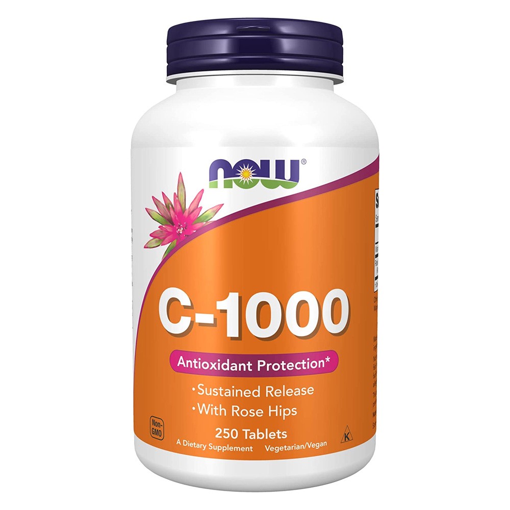 Vitamina C-1000 NOW con Rosa Canina 250 cpr - Il Supporto Naturale
